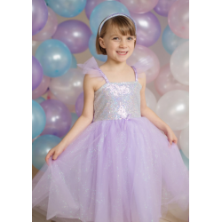 Vestido princesa lentejuelas lila de 3 a 4 años - Librería Mundo Ideas