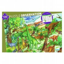 Puzzle observación dinosaurios 100 piezas
